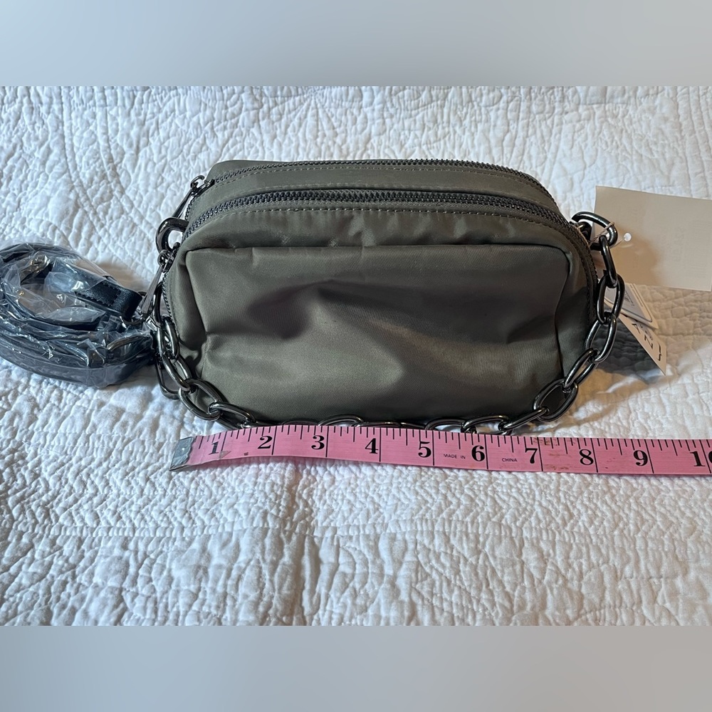 Small olive green shoulder bag